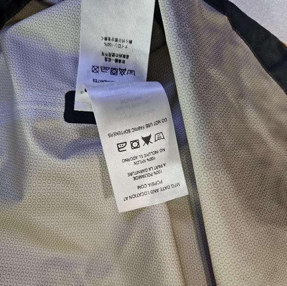 Patagonia Men’s XXS Hooded Rain Anorak Pullover Navy Yellow - Picture 8 of 11